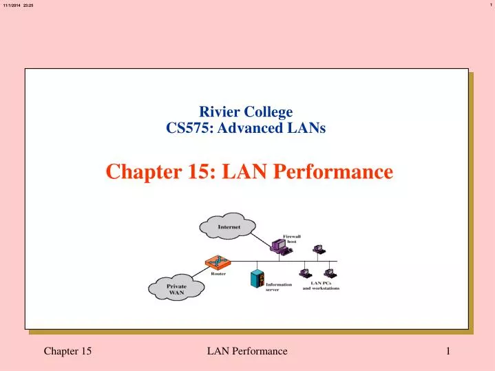 rivier college cs575 advanced lans chapter 15 lan performance