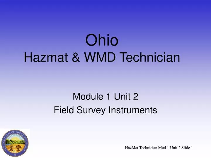 ohio hazmat wmd technician