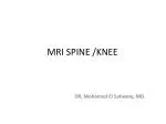 MRI SPINE /KNEE
