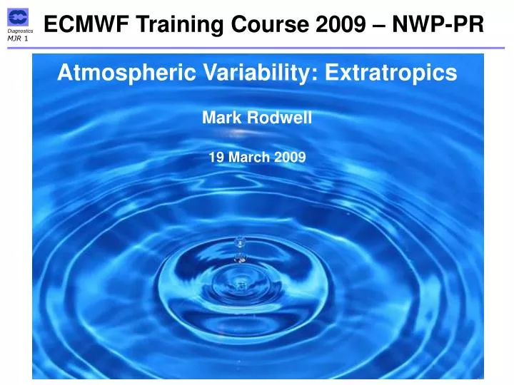 ecmwf training course 2009 nwp pr