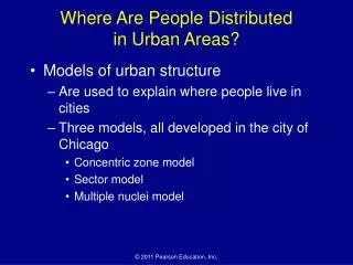 Where Are People Distributed in Urban Areas?