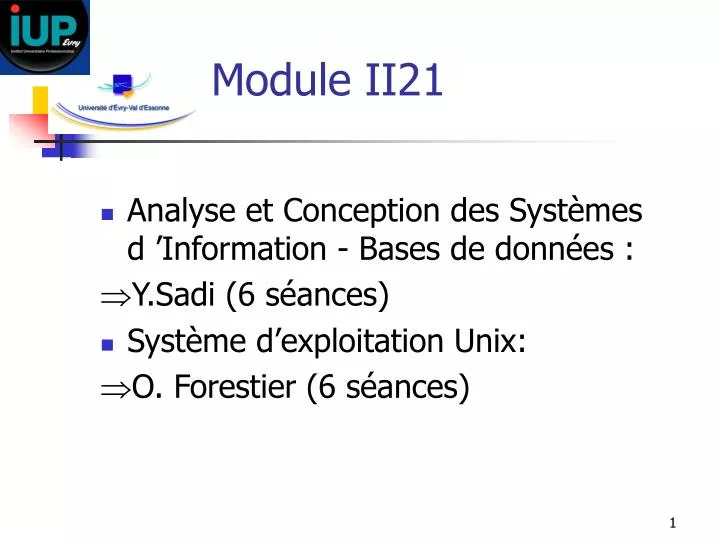 module ii21