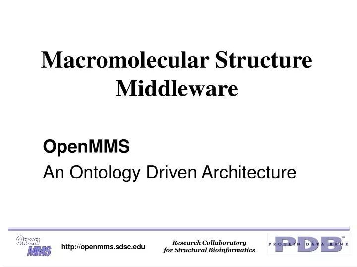 macromolecular structure middleware