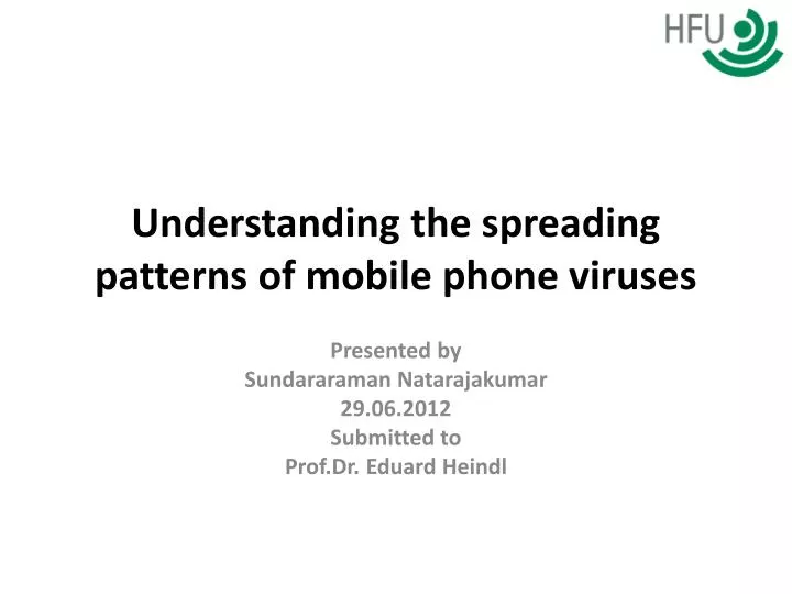 understanding the spreading patterns of mobile phone viruses