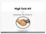 Enhancing Usability in High-Tech AV Design for Education - slide 1
