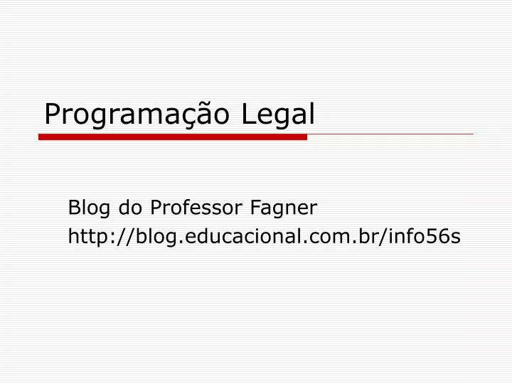 programa o legal