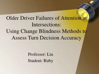 Professor: Liu Student: Ruby