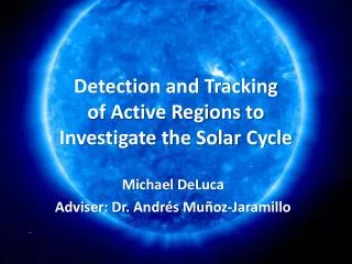 Detection and Tracking of Active Regions to Investigate the Solar Cycle