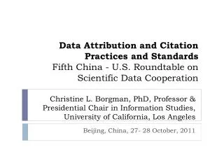 Beijing, China, 27- 28 October, 2011