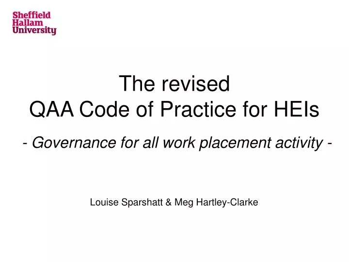 the revised qaa code of practice for heis