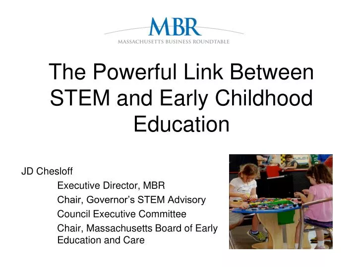 the powerful link between stem and early childhood education