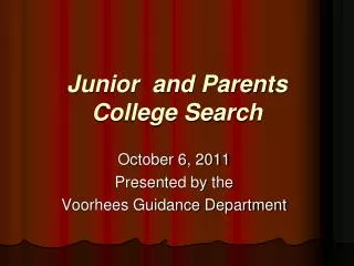 Junior and Parents College Search