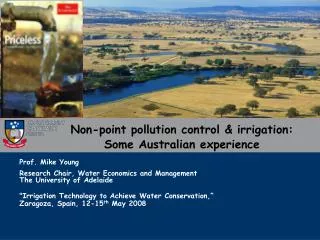 Non-point pollution control &amp; irrigation: Some Australian experience