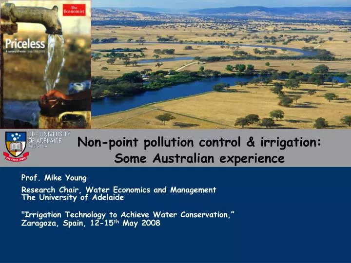 non point pollution control irrigation some australian experience