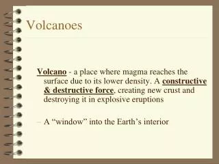 Volcanoes