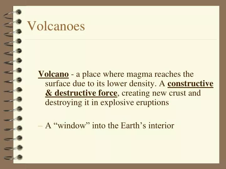 volcanoes