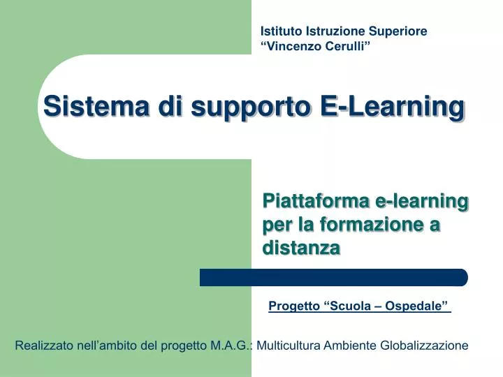 sistema di supporto e learning