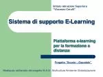 Sistema di supporto E-Learning - slide 1