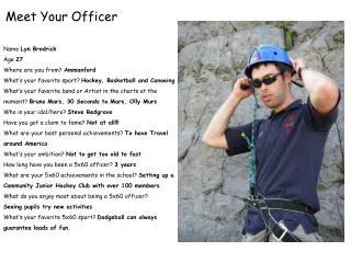 Meet Your Officer