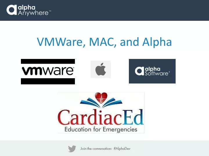 vmware mac and alpha