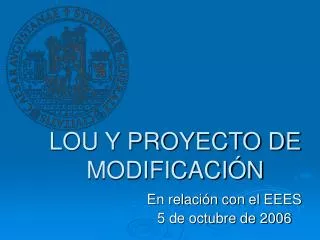 lou y proyecto de modificaci n