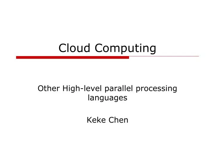 cloud computing