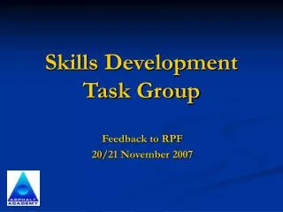 Skills Development Task Group