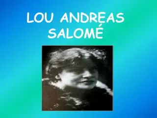 lou andreas salom