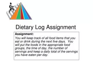 Dietary Log Assignment