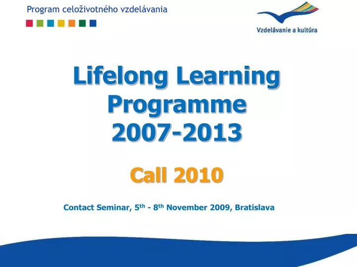 lifelong learning programme 2007 2013 call 2010