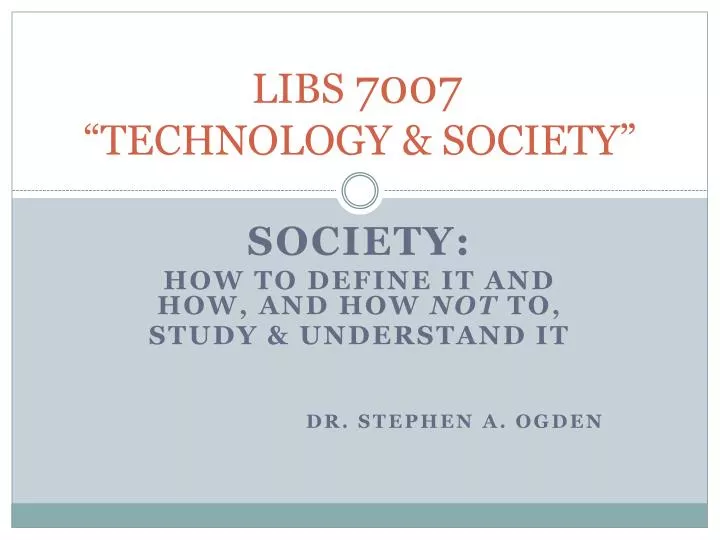 libs 7007 technology society