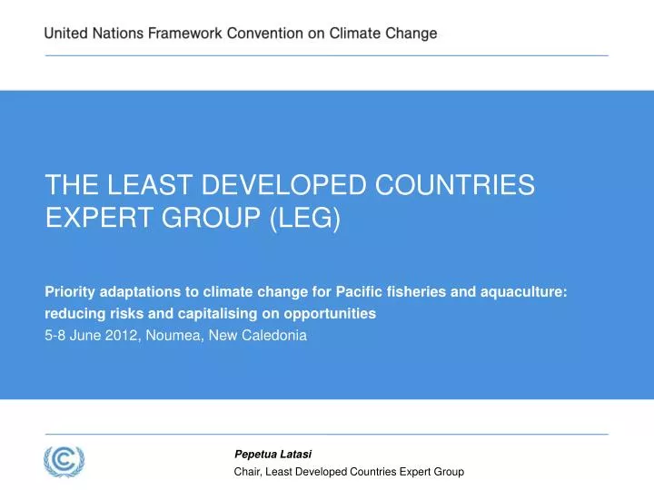 the least developed countries expert group leg