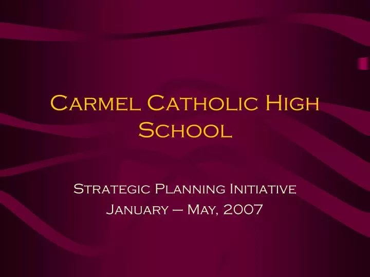 carmel catholic high school