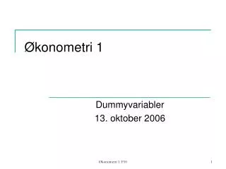 konometri 1