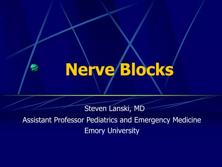 nerve blocks