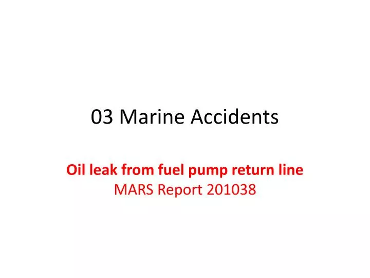 03 marine accidents