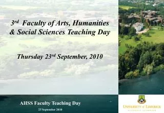 AHSS Faculty Teaching Day 23 September 2010