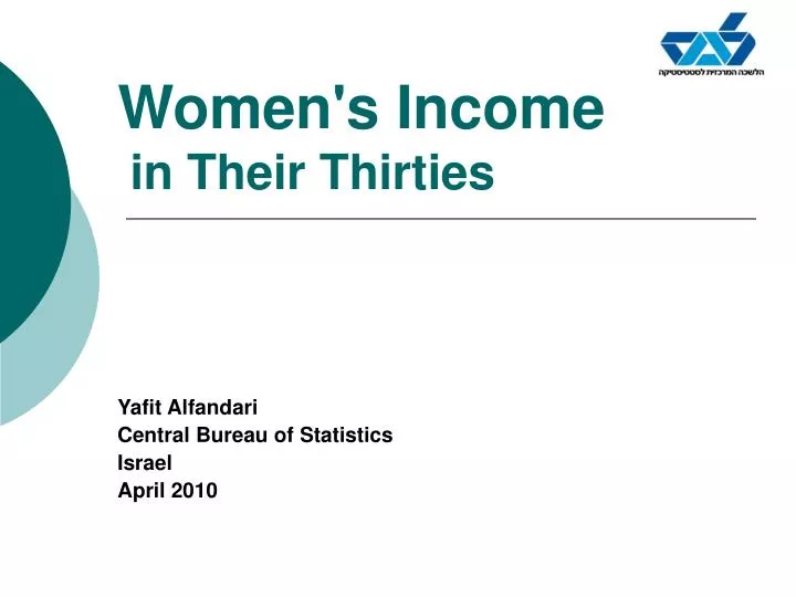 women s income in their thirties