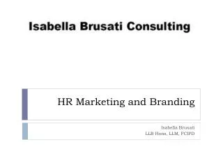 HR Marketing and Branding