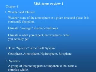 Mid-term review 1