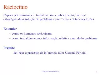 racioc nio
