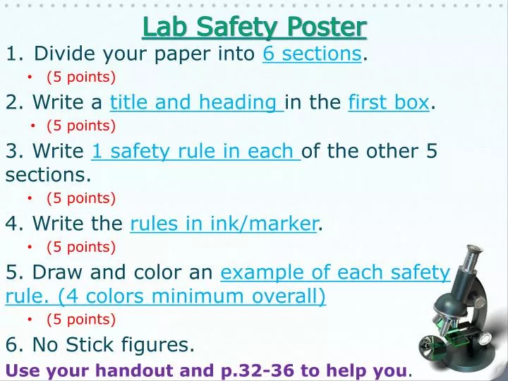 lab safety poster