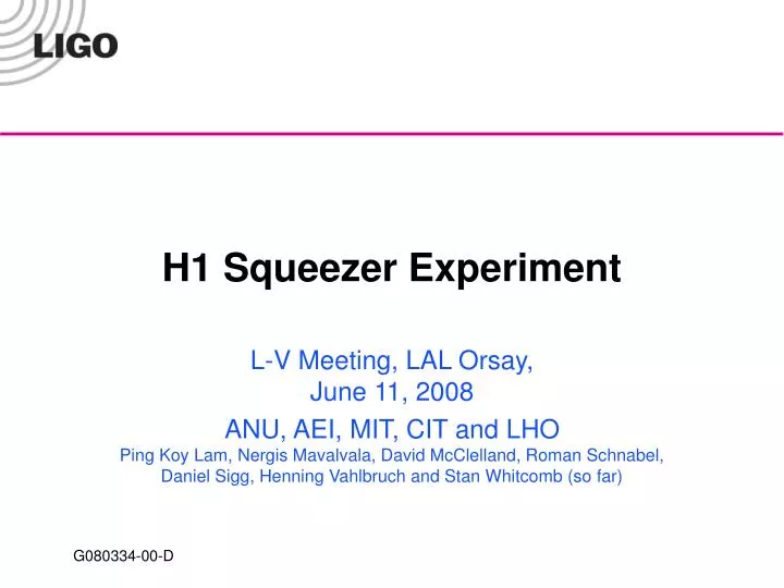 h1 squeezer experiment