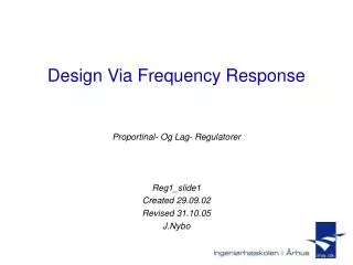 design via frequency response