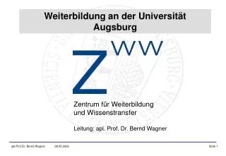 zentrum f r weiterbildung und wissenstransfer