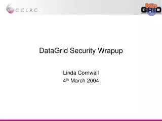 DataGrid Security Wrapup