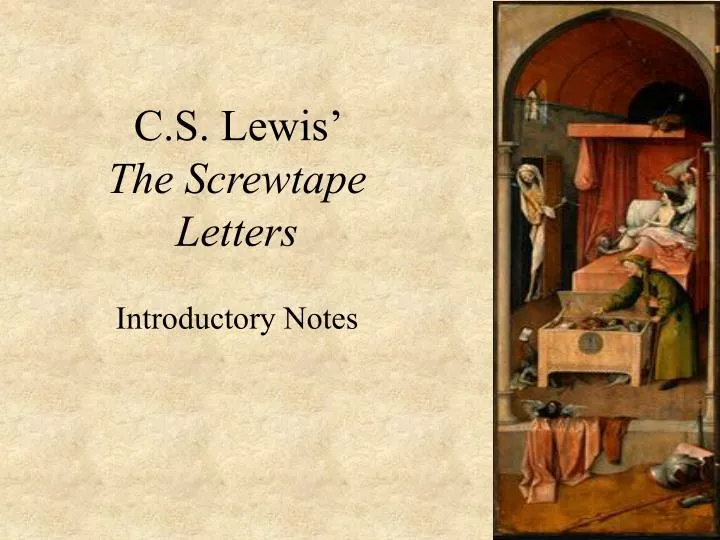 c s lewis the screwtape letters