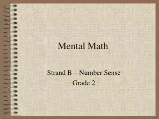 Mental Math