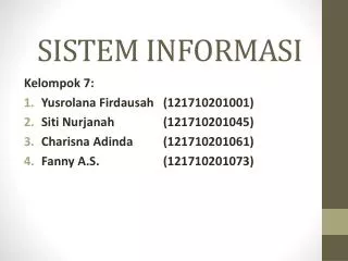 sistem informasi