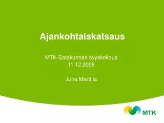 ajankohtaiskatsaus